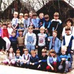 Groepsfoto van de basisschool Tjerkwerd 1985