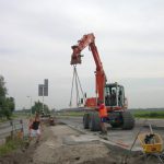 aanleggen van de bushaltes