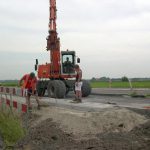aanleggen van de bushaltes