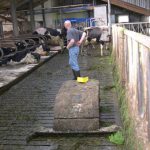 En hier is dan de tweede hulp. De robot die de vloeren mest vrij houd. En dat is ook een geweldige hulp. Al met al, deze boer heeft wel eens wat vrije tijd.;