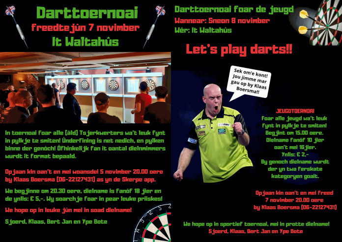 Darttoernoai 7 en 8 november