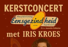 Kerstconcert Muziekvereniging Eensgezindheid Tsjerkwert met Iris Kroes in Gasthuiskerk Bolsward